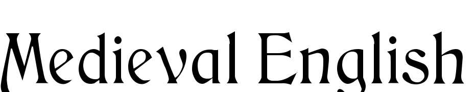 Medieval English Normal cкачати шрифт безкоштовно